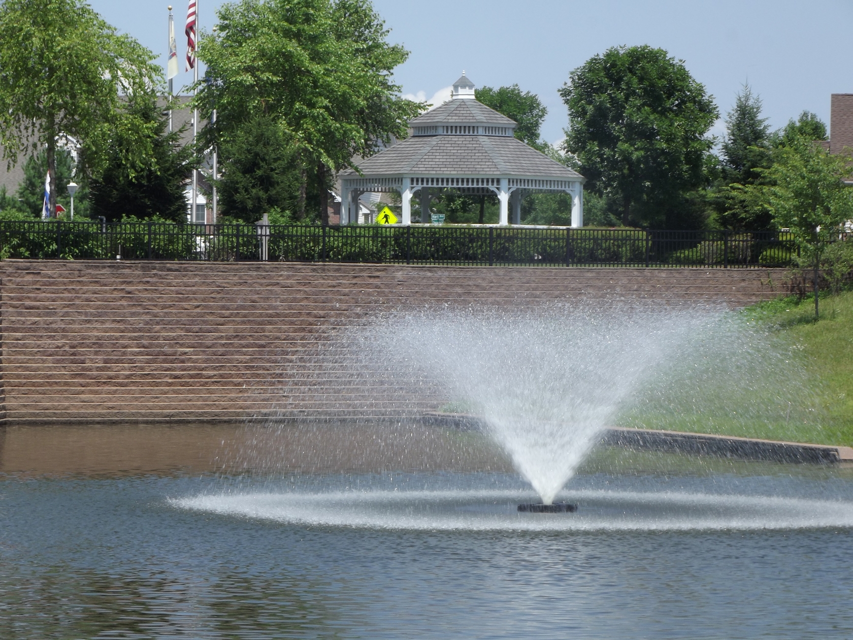 FFCOA pond spray in summer